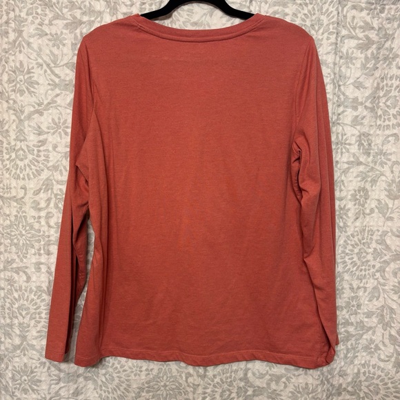 Women’s Pink Long Sleeve Eddie Bauer Top Size XL - Picture 6 of 6